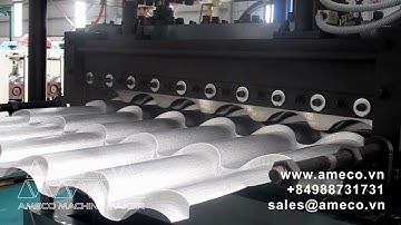 High Speed Metal Roof Tile Roll Forming Machine Máy Cán Tôn Sóng Ngói