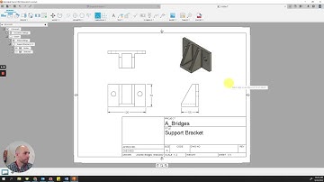 Fusion360 - Create a Multiview Drawing of your part; make changes to part & update drawing