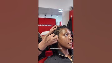 Microloc Maintenance: Loc retie with my loctician!  Three-point rotation #microlocs #microlocmastery