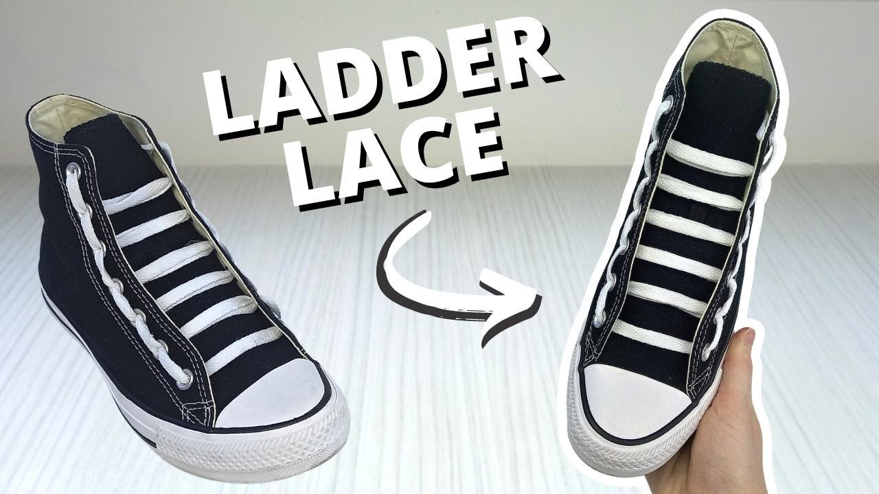 LADDER LACING SHOES TUTORIAL (EASY Way) - YouTube