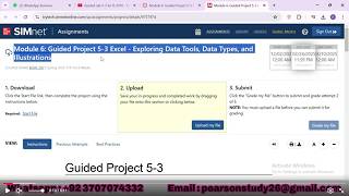 Excel 2021 In Practice Module 6 Guided Project 5-3 | Guided Project 5-3 Step by Step Tutorial