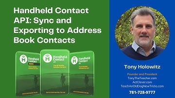 Handheld Contact API: Sync and Exporting to Address Book Contacts