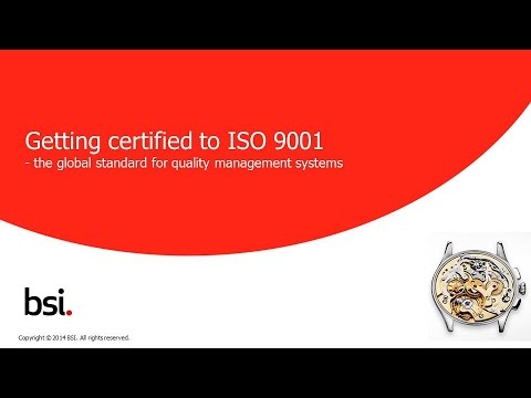 How to get certified to ISO 9001