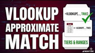 Excel VLOOKUP Approximate Match: How to Use the "TRUE" Argument