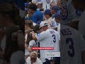 Rossy had a front row seat for Rizz’s all-time bleacher moment. Presented by @InvenergyEnergy