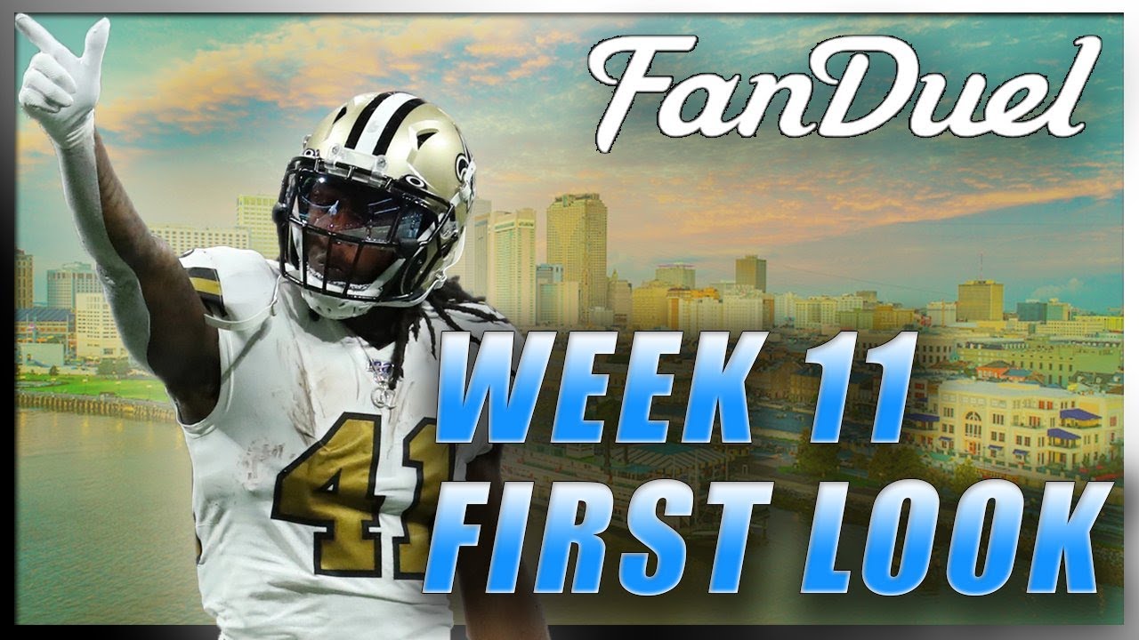 FANDUEL WEEK 11 FIRST LOOK LINEUP NFL DFS PICKS YouTube fanduel-week-11-first-look-lineup-nfl-dfs-picks-youtube
