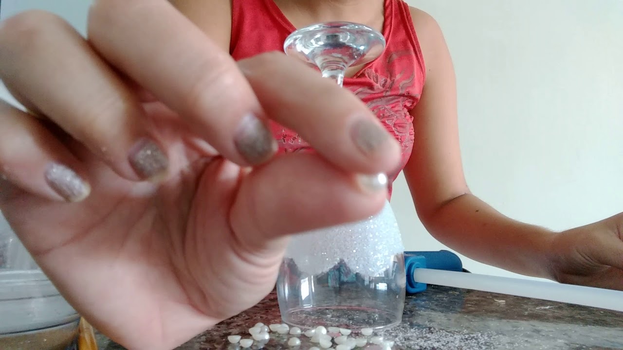 Tutorial taça da noiva com saia de tule