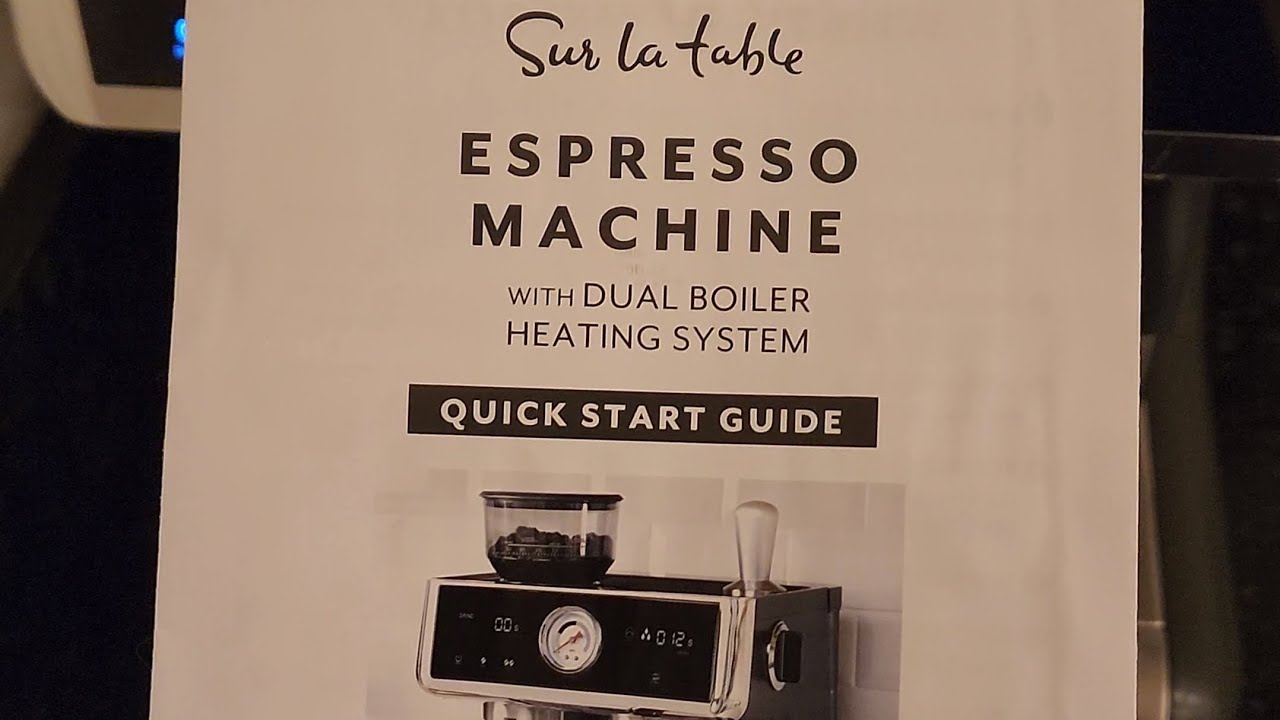 Sur La Table Espresso Maker with Dual Boiler Heating