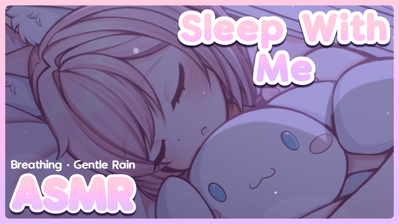 [ASMR] Foxgirl Sleeps With You on a Rainy Night! ~ Breathing ♡ Gentle Rain Ambience