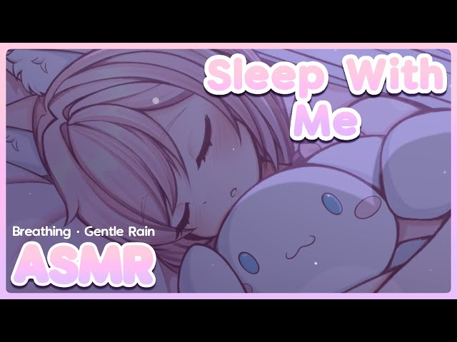 [ASMR] Foxgirl Sleeps With You on a Rainy Night! ~ Breathing ♡ Gentle Rain Ambience