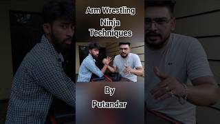 Arm Wrestling Ninja Techniques in Hindi 🇮🇳 | Panja Techniques #armwrestling #youtubeshorts