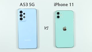 Samsung A53 vs iPhone 11 Speed test & Camera Comparison