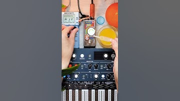 Making music with orange juice｜MicroFreak + MS-70CDR + Minibar｜Synth Music, Experimental　#shorts