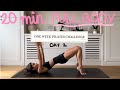 20min full body pilates workout  day 1 challenge  no equipment