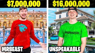 10 Richest YouTubers of 2023! (Unspeakable, MrBeast \& Preston)