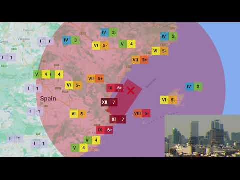 [Cursed Earthquake Scenario] Magnitude 8.1 Eastern Spain Earthquake and Mediterranean Sea Tsunami
