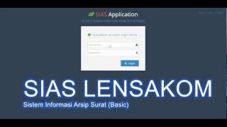 Sistem Informasi Arsip Surat (SIAS) Lensakom