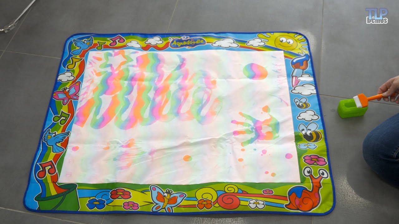 Tapis De Gribouillage à L'eau Pour Enfants, Tapis De Peinture à L'eau De  Dessin Sans Désordre En Tissu Doux Réutilisable Pour Enfants, Conception  Réutilisable, Sûr 