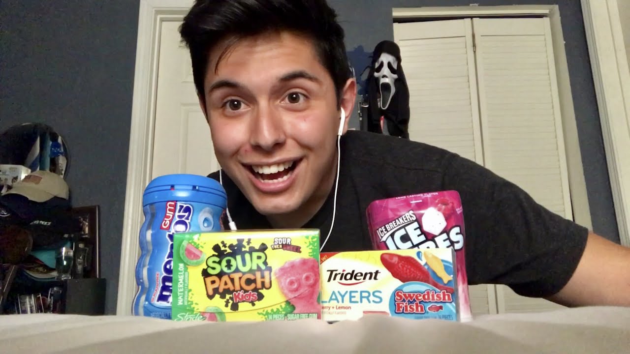 ASMR GUM CHEWING WILL MAKE YOU RELAX!! (Gum Chewing, Whispering, THANK YOU FOR 5K!)
