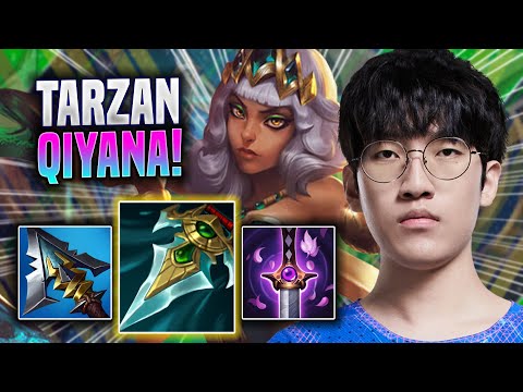 TARZAN IS A BEAST WITH QIYANA! - LNG Tarzan Plays Qiyana JUNGLE vs Graves! | Season 2022