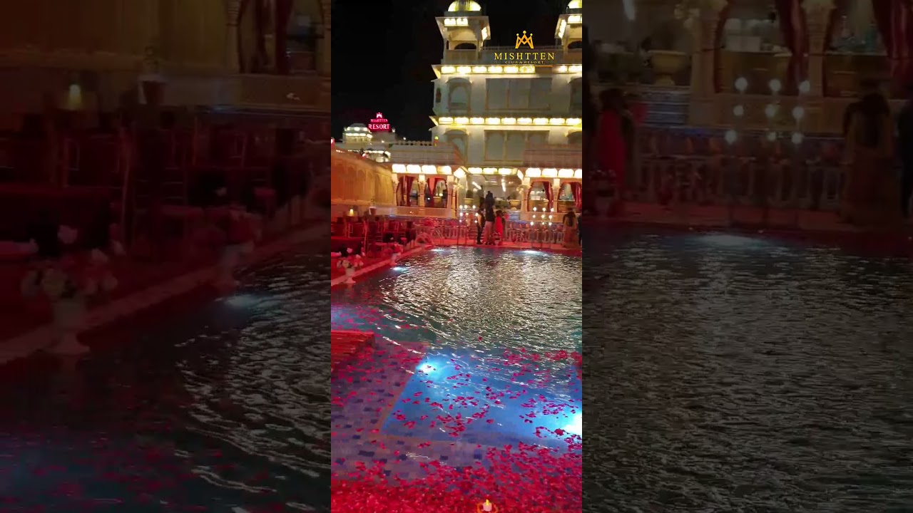 pool side red carpet party at 👑 Mishtten club and Resort.