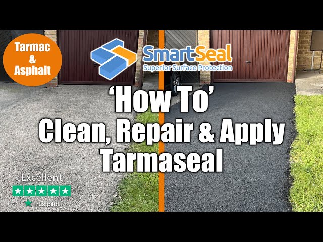 Tarmac Repair and Tarmac Sealer HOW TO Clean, Paint and Maintain Driveways class=