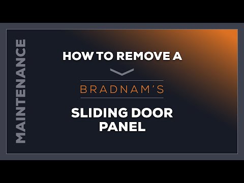 How to remove a sliding door panel