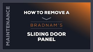Do It Yourself: How to remove a Bradnam’s sliding door panel