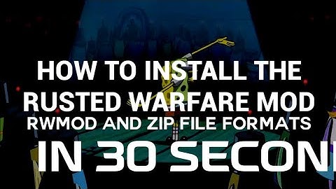 Rusted Warfare| How to install mods in 30 seconds, watch and learn!!!