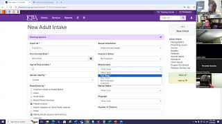 Overview of InfoNet's Public Website, Logging into InfoNet, and Adding New Client Intake