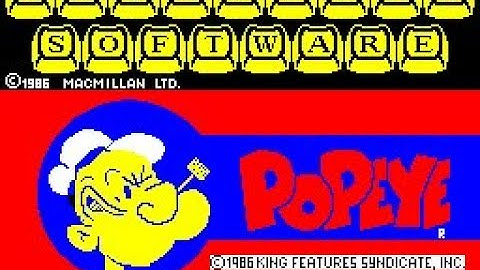 Popeye Review for the Sinclair ZX Spectrum by John Gage