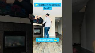 🔥 One Hand Lift Challenge 💪 | Couple Strength Test