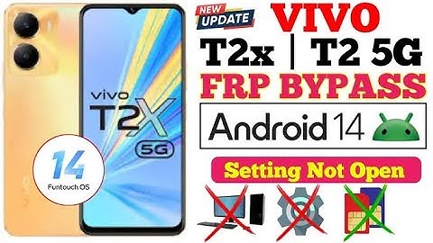 Vivo T2x 5G FRP BYPASS Android 14 2025 (Without PC)/Settings not open/GSM DEVIL/New Method 2025
