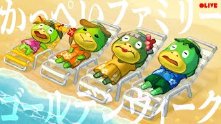 【あつ森】かっぺい一家のゴールデンウィークを妄想しながら別荘作り🥒🌴【ハッピーホームパラダイス】