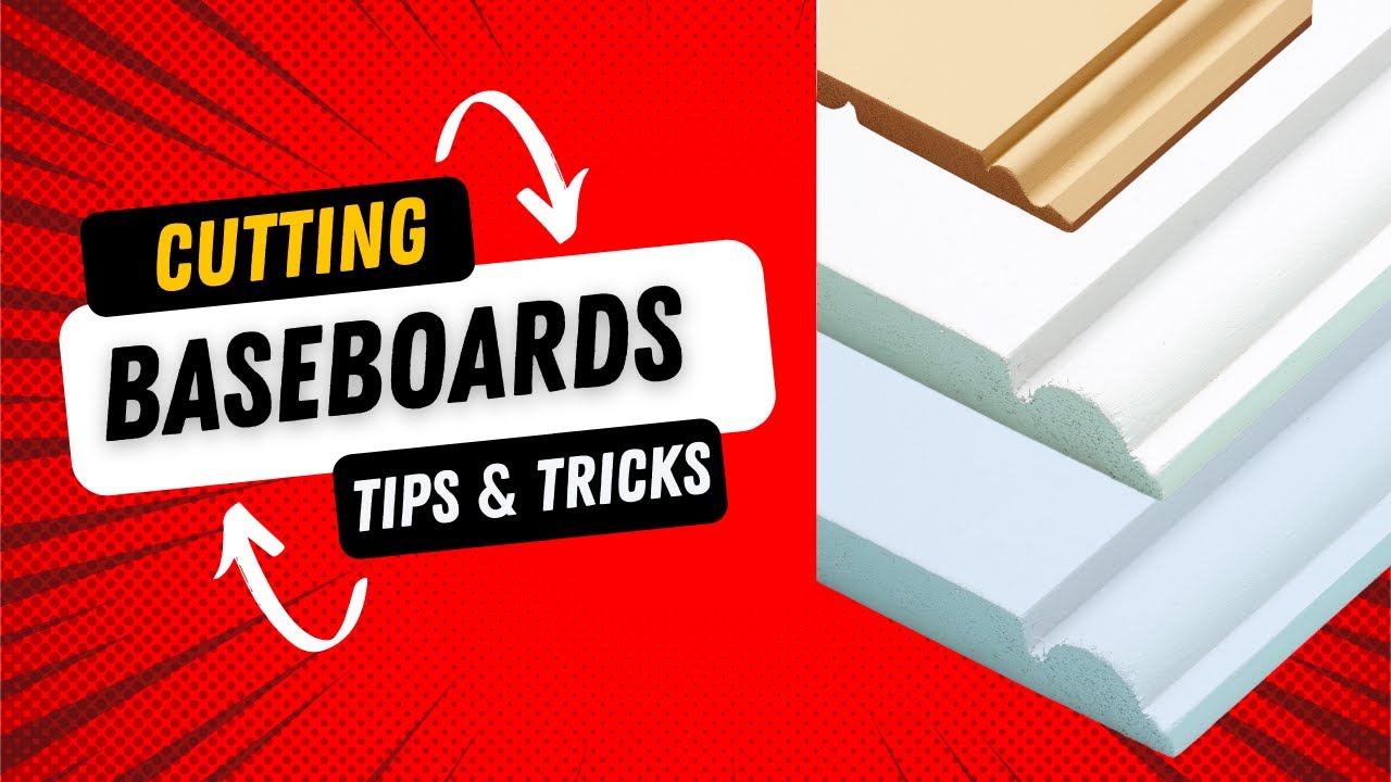 HOW TO CUT BASEBOARDS / How to CUT Trim Molding / INSTALLING Baseboards ...