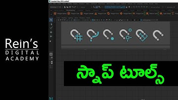 17. Snap Tools, Step Snap. Maya tutorial for Beginners in Telugu
