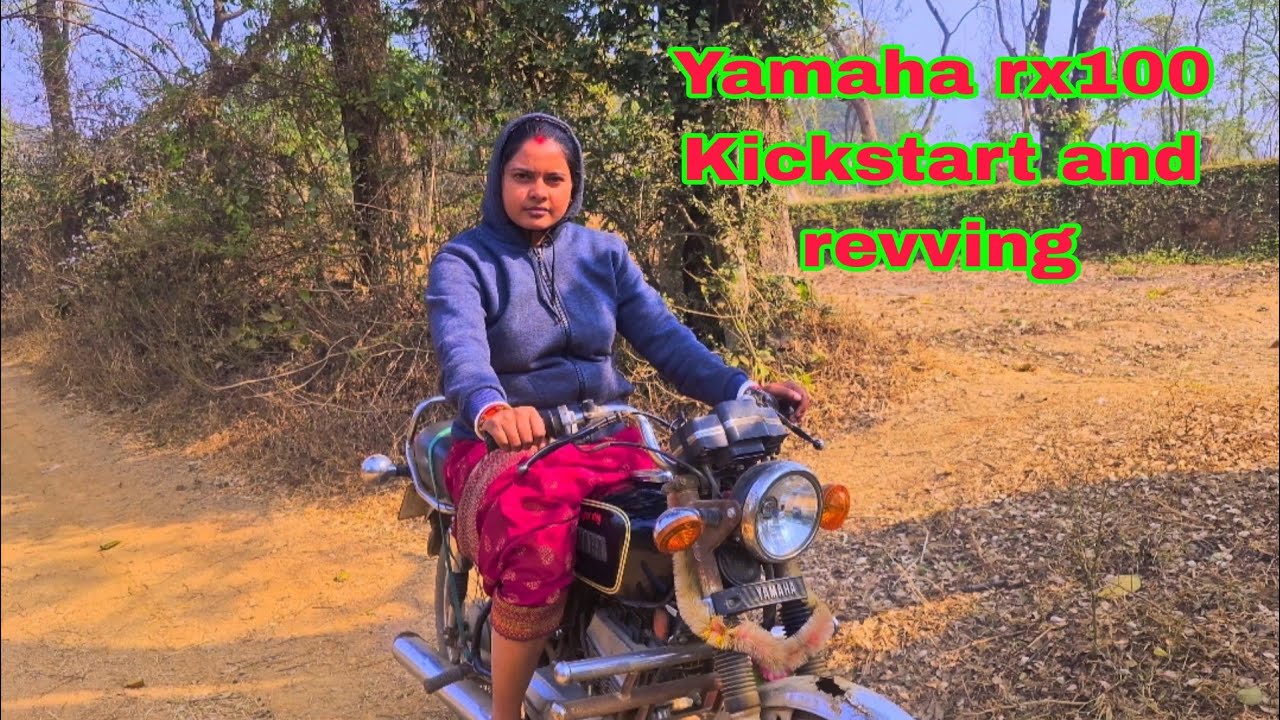 Yamaha rx100 Kickstart and revving 