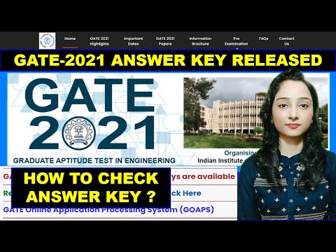 GATE 2021 ANSWER KEY RELEASED | HOW TO CHECK GATE-2021 ANSWER KEY?