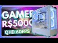O MELHOR PC GAMER de R$ 5.000 com RX 9060 XT!