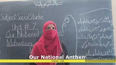 Class 1st - Social Studies (Our National Anthem) - Assignments for Copy # 03 - HSS