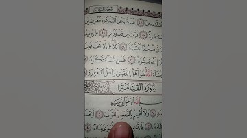 #سورةـ القيامة ( لا اقسم بيوم القيامة........)