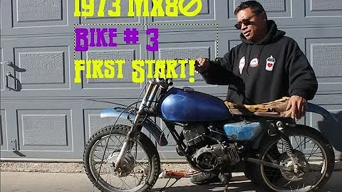 1973  Yamaha MX80 - Bike #3 - First Start