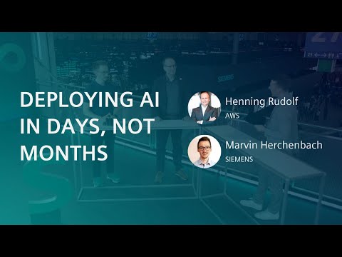Scaling Industrial AI from Months to Days, Siemens and AWS Joining Hands