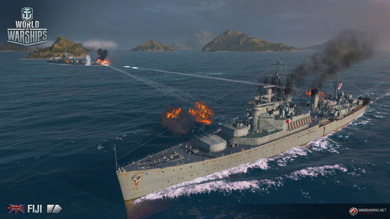 World of Warships - HMS Fiji - Random Battles