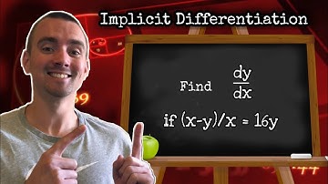 Find dy/dx if (x-y)/x = 16y (Implicit Differentiation really is this easy!) | Jake