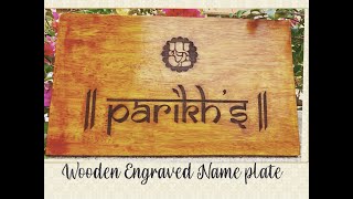 How To WoodStain the laser Engraved Wooden Name Plate?