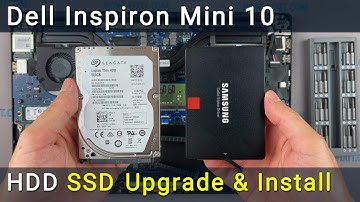 Dell Inspiron Mini 10 Hard Drive or SSD Upgrade: Replacement & Installation Guide