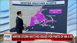 Winter Storm Watches Issued For Parts Of MA And RI Ahead Of Nor'easter