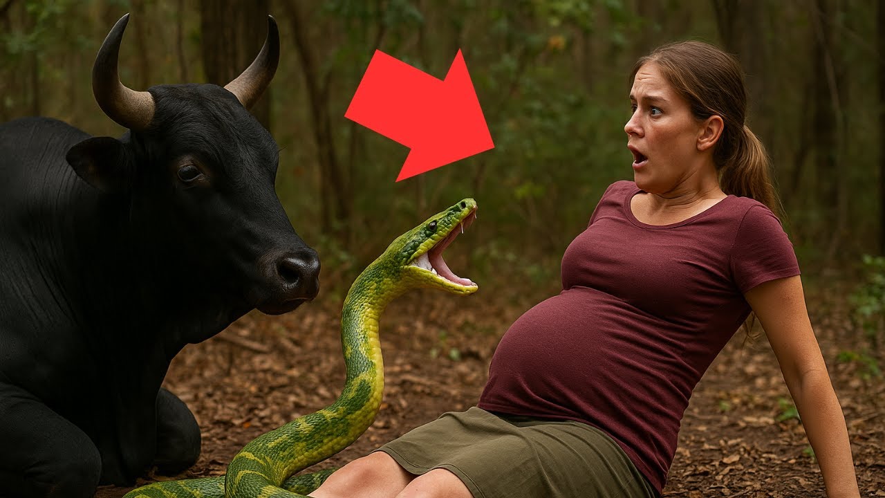 Rejected Bull Was Lying Quietly — Then a Green Python Struck a Pregnant ...