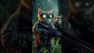 when cats take over the military #shorts #aivideo #ai